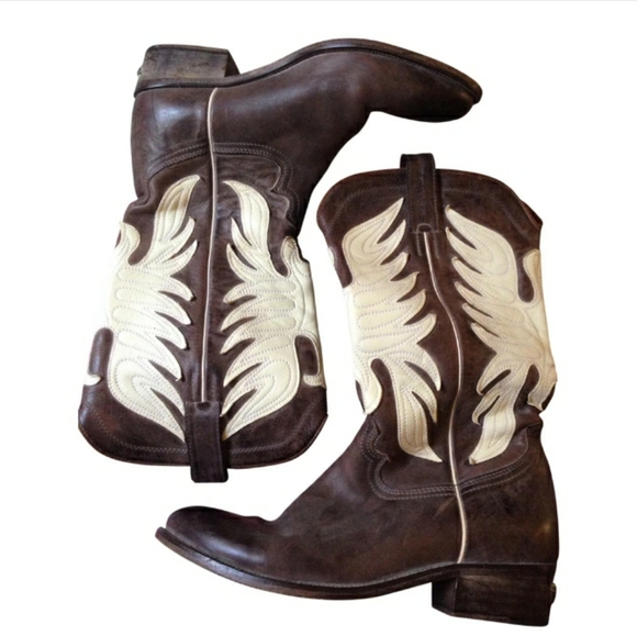 Zadig Voltaire Cowboy Boots Brown 36 